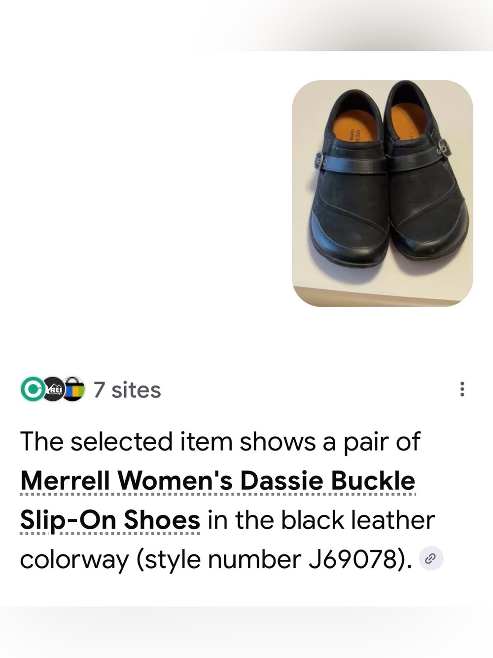 Merrell Woman’s Dassie style slip on casual loafer with buckle. Size 8. - Picture 13 of 14